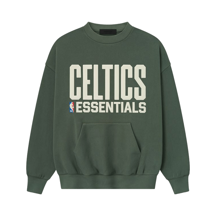 Fear of God Essentials x NBA Celtics Sport Crewneck 'Balsam Green'