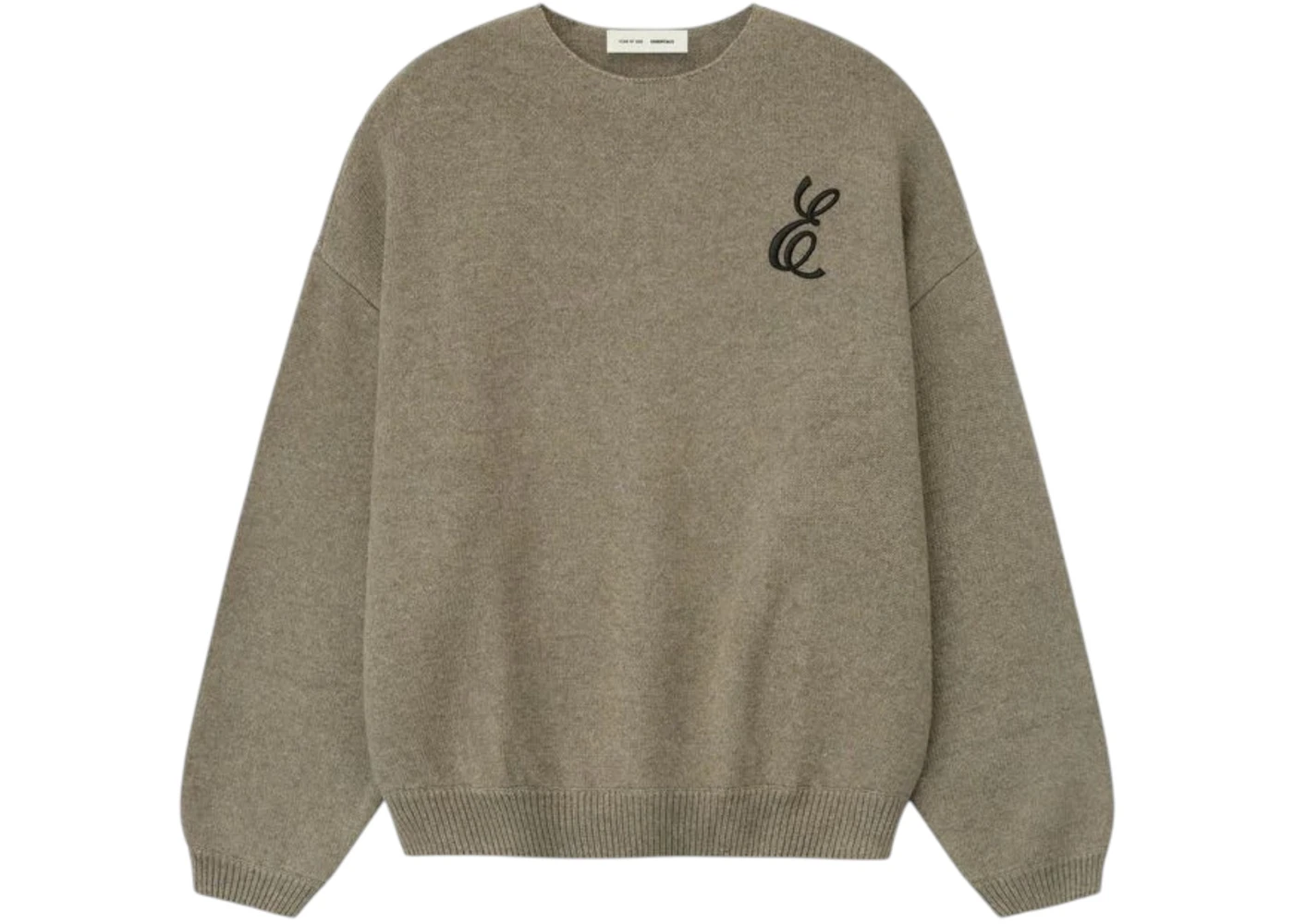 Fear of God Essentials Waffle Crewneck Sweater Homestead Heather