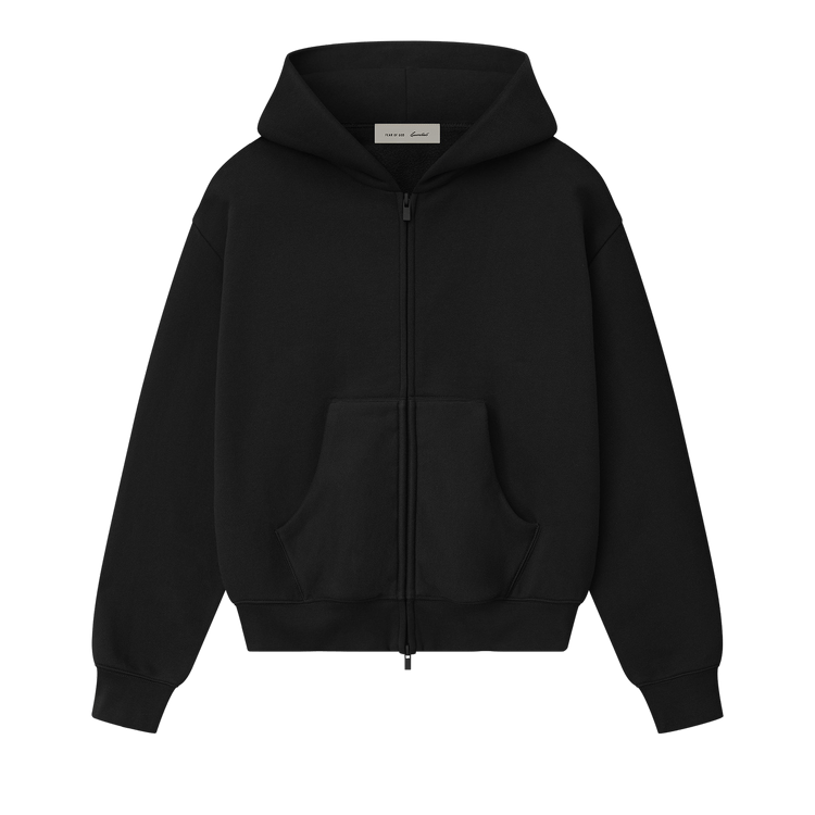 Fear of God Essentials Classic Full Zip Hoodie 'Vintage Black'