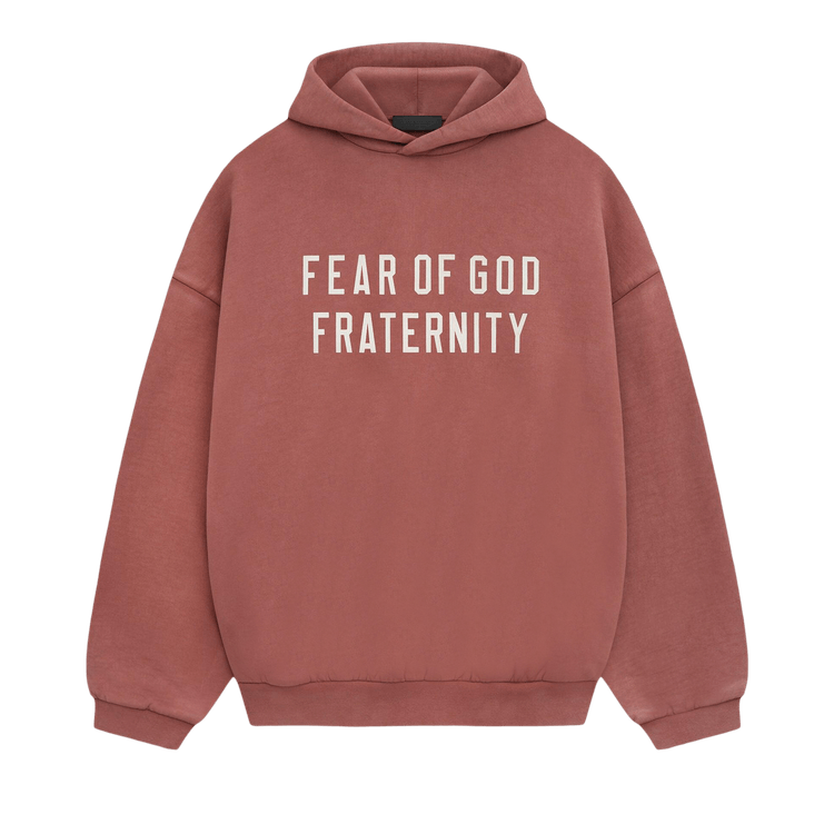 Fear of God Essentials Heavy Fleece Hoodie 'Crimson'