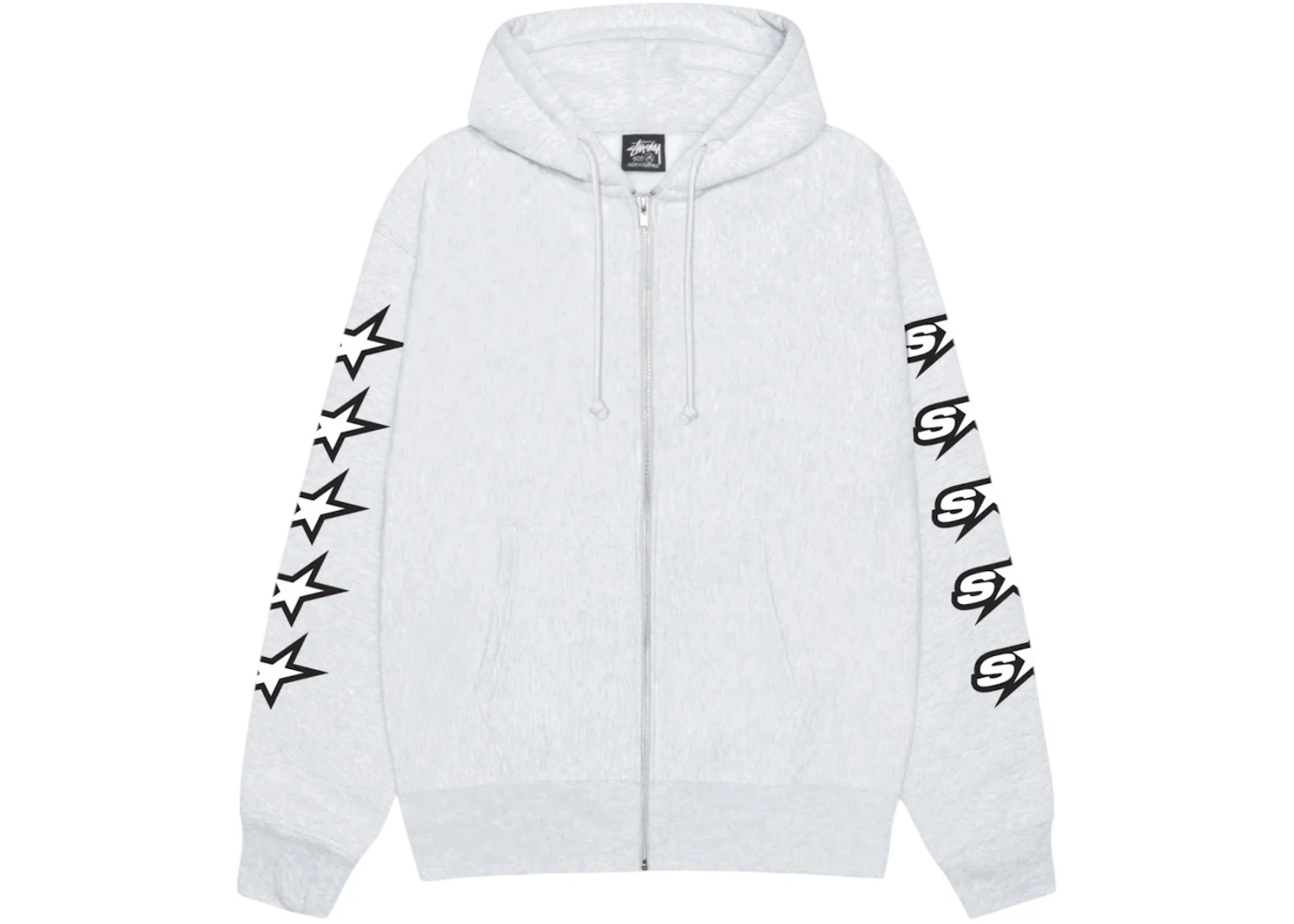 Stussy Speedway Zip Hoodie Ash Heather