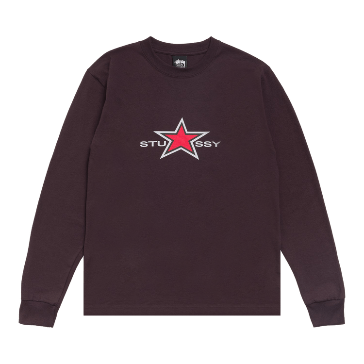 Stussy Star Ls Tee 'Chocolate'