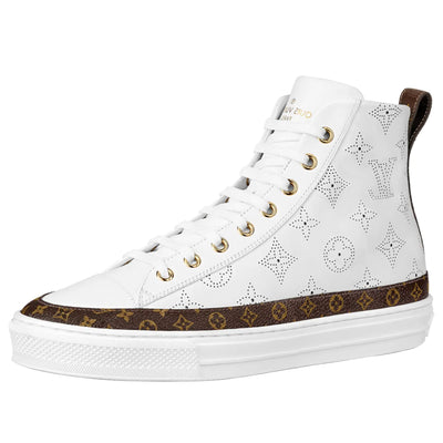 (WMNS) LOUIS VUITTON Stellar Ankle Sneakers 'White Black Sketch Monogram'