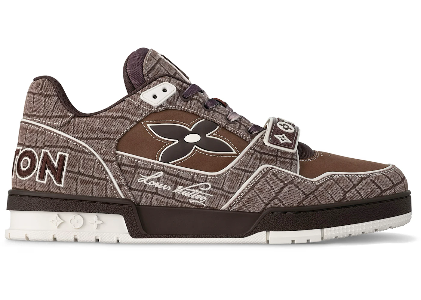 Louis Vuitton LV Trainer Mocha Brown Crocodile