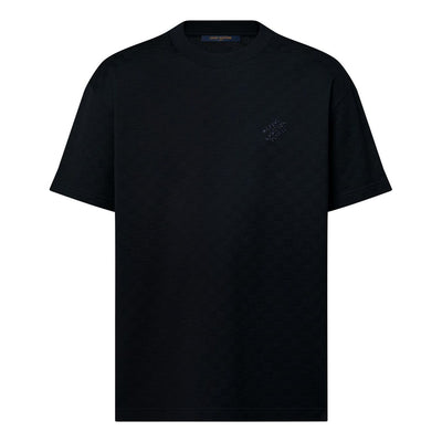LOUIS VUITTON Damier Cotton Pique T-Shirt 'Black'