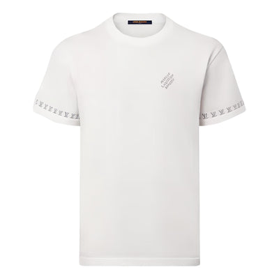 LOUIS VUITTON Short-Sleeved Cotton Crewneck T-Shirts 'Milky White'