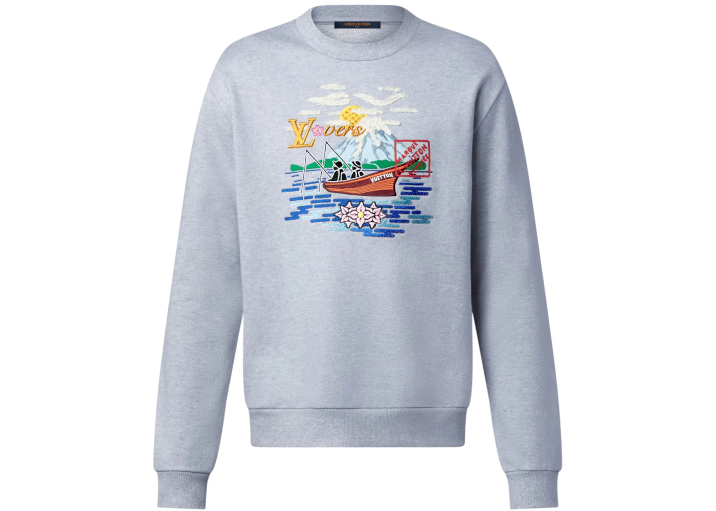 Louis Vuitton x Nigo Embroidered Sweatshirt Dark Heather Gray