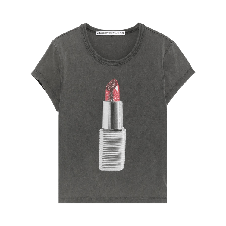Alexander Wang Lipstick Graphic Tee 'Black'