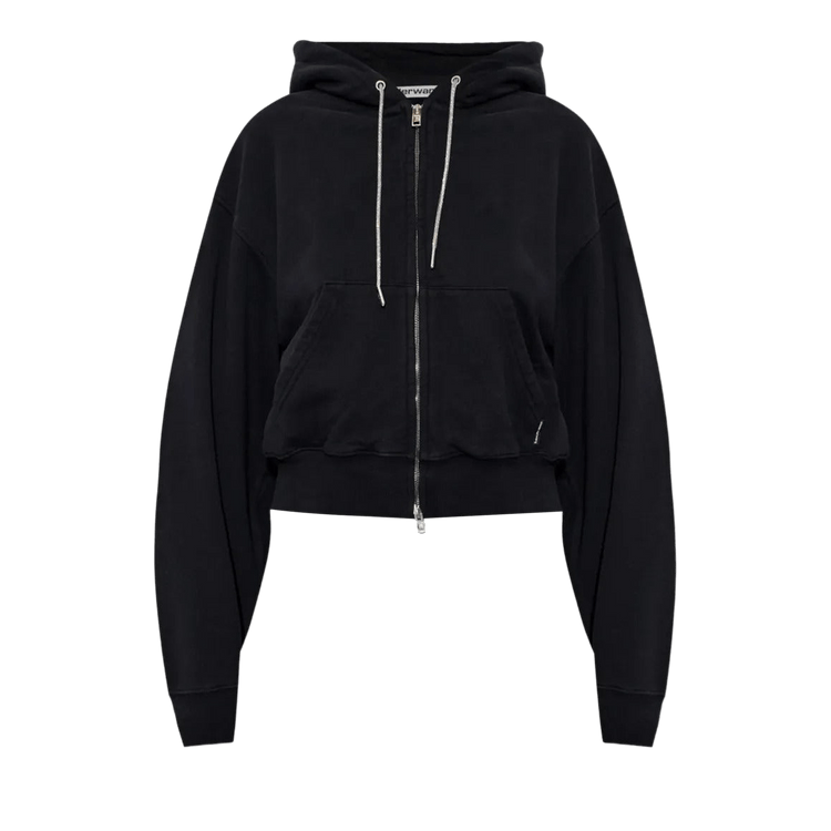 Alexander Wang Zip-Up Hoodie 'Black'