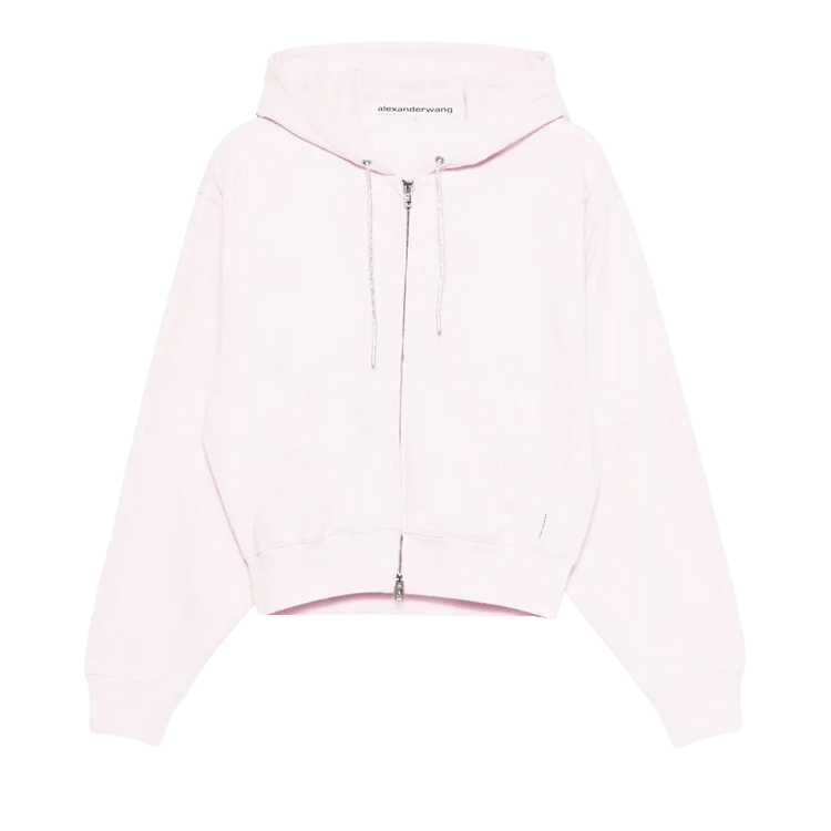 Alexander Wang Zip-Up Hoodie 'Light Pink'