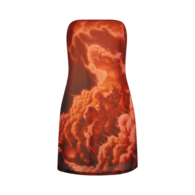 Alexander Wang Strapless Mini Dress 'Red/Clear'
