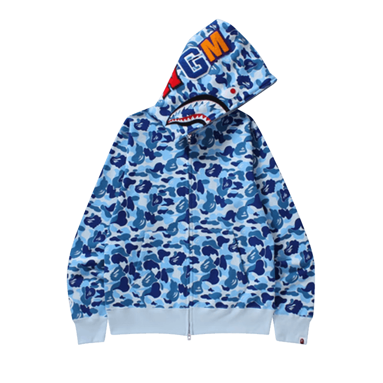 BAPE ABC Shark Full Zip Hoodie 'Blue'