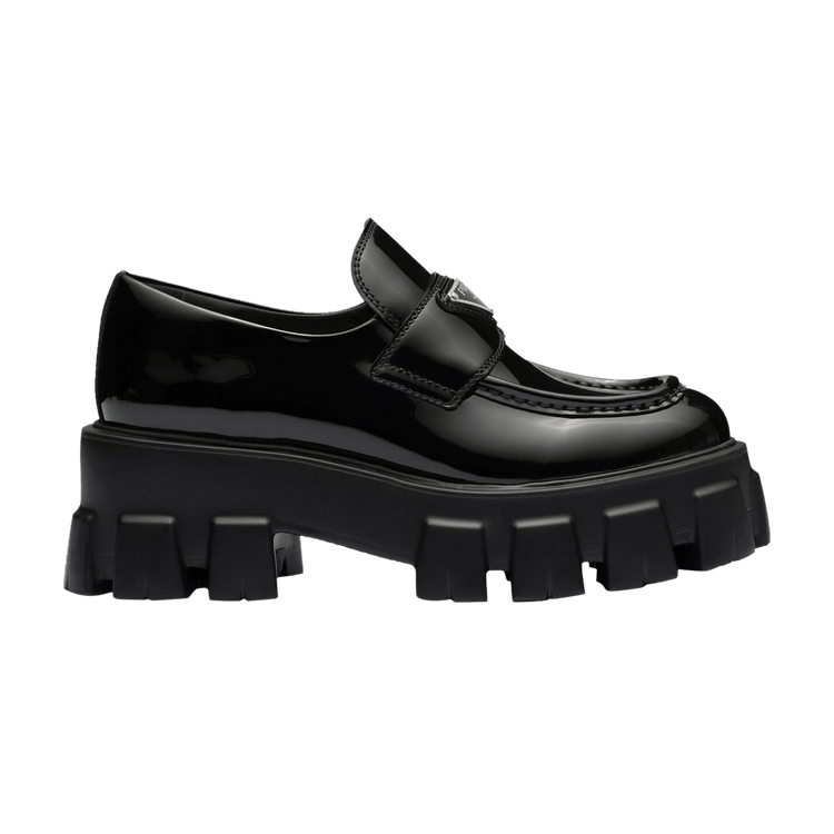 Prada Wmns Monolith Patent Leather Loafer 'Black'