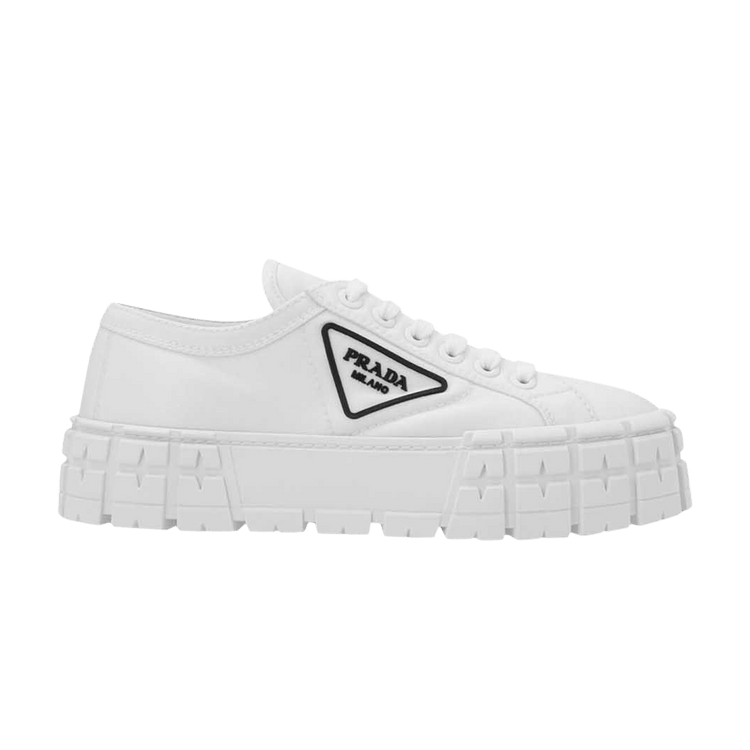 Prada Wmns Gabardine Wheel Platform 'White'