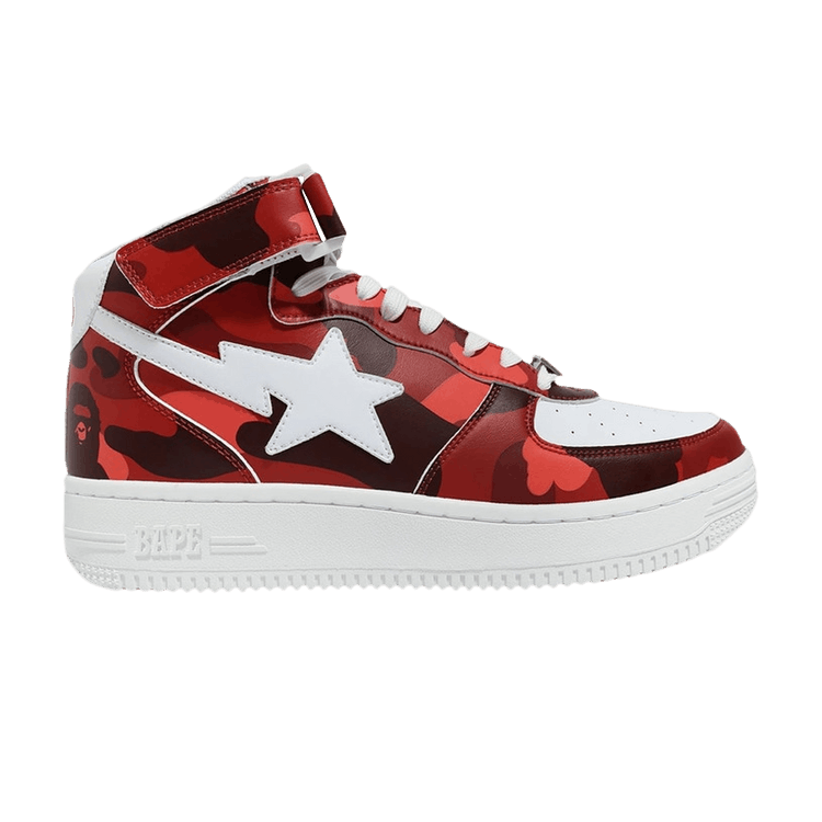 Bapesta Mid 'Camo Red'
