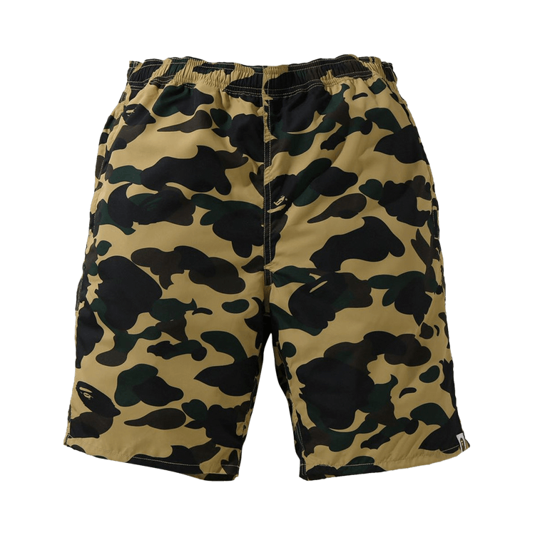 BAPE 1st Camo Beach Shorts 'Yellow'