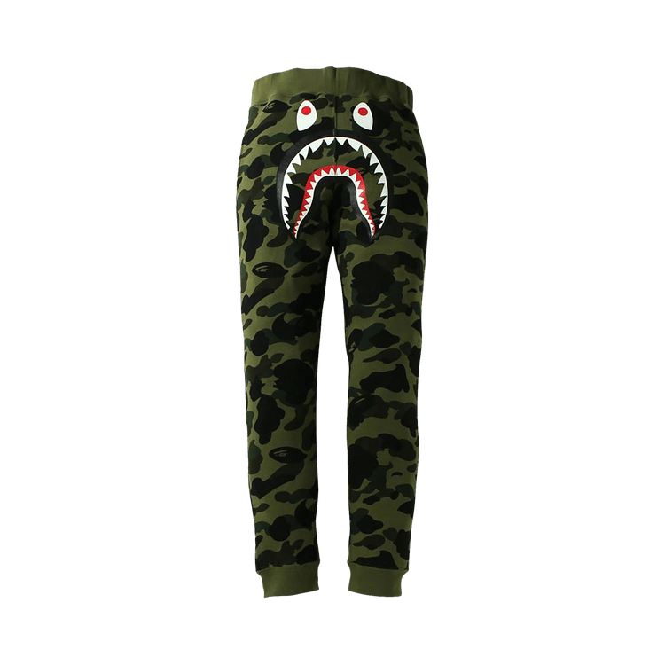 BAPE 1st Camo Shark Slim Fit Sweatpants 'Green'