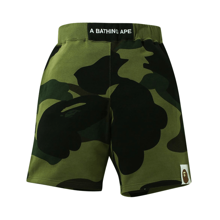 BAPE Giant 1st Camo Wide Fit Sweat Shorts 'Green'