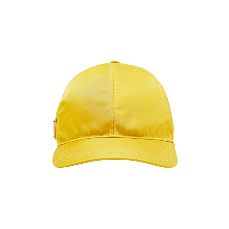 Prada Triangle Logo Nylon Baseball Hat 'Yellow'