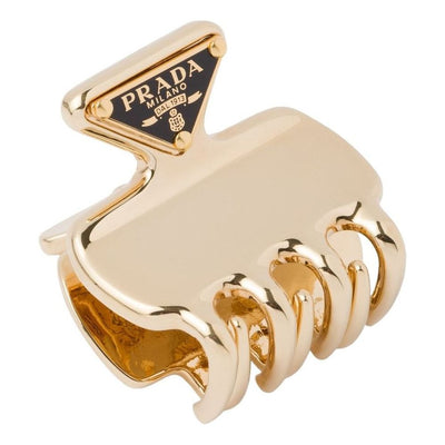 (WMNS) PRADA FW25 Metal Hair Clip 'Gold'