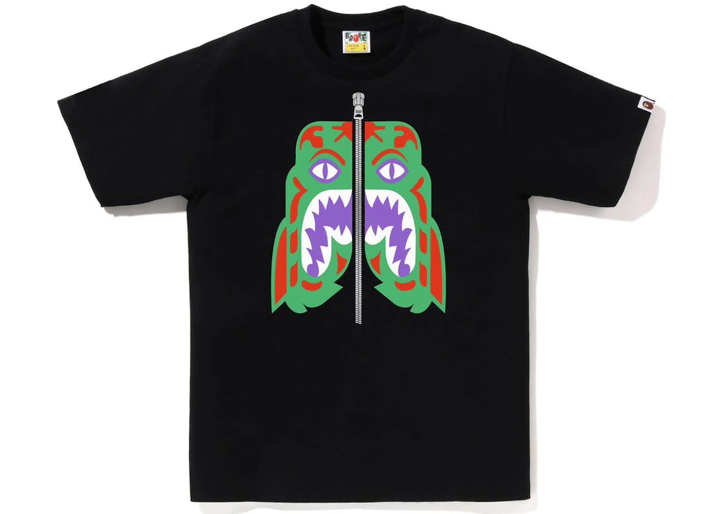 BAPE Colors Tiger Tee Black