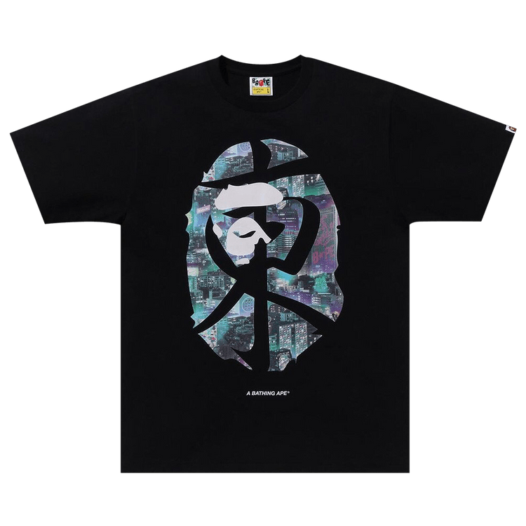 BAPE Neon Tokyo Tee 'Black'
