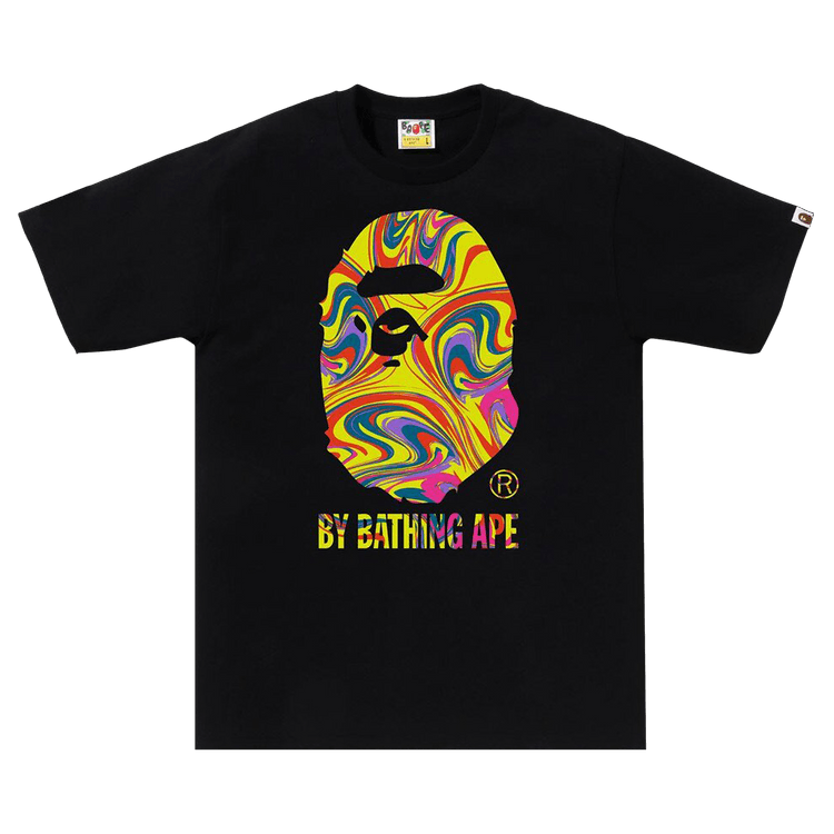 BAPE Marbling By Bathing Ape Tee 'Black'