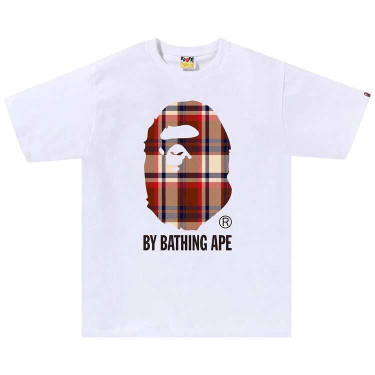 BAPE Check By Bathing Ape Tee 'White'