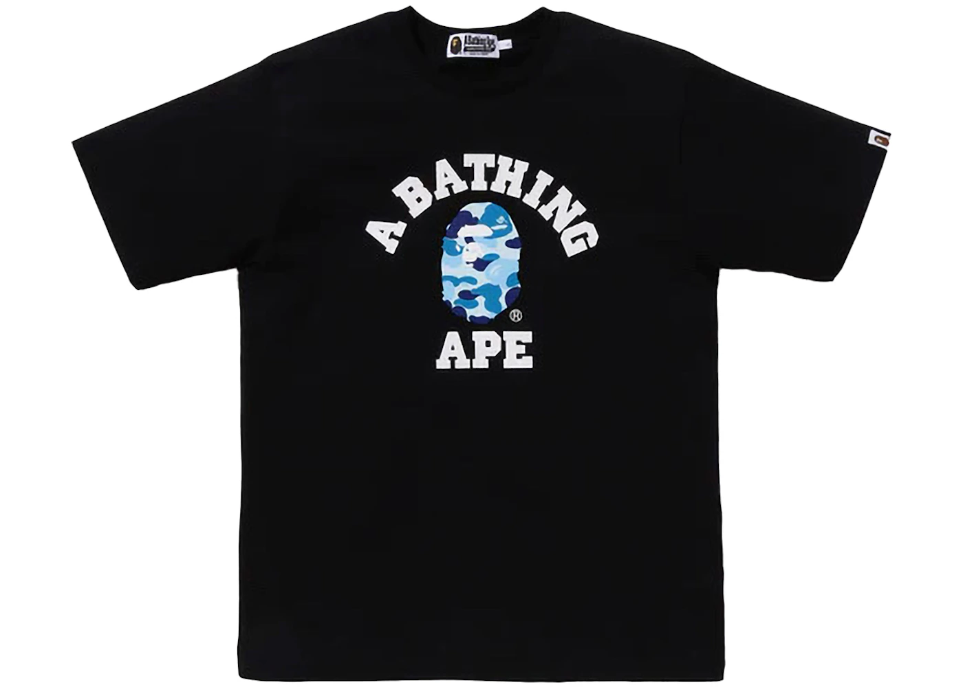 BAPE ABC Camo College Organic Cotton Tee Black/Blue