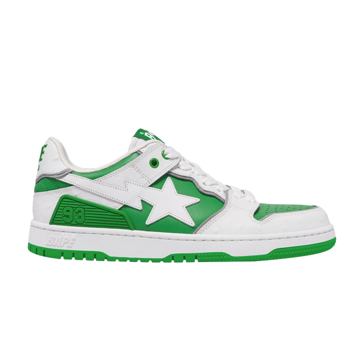 BAPE Sk8 Sta #1 'Faux Ostrich Leather Pack - Green'