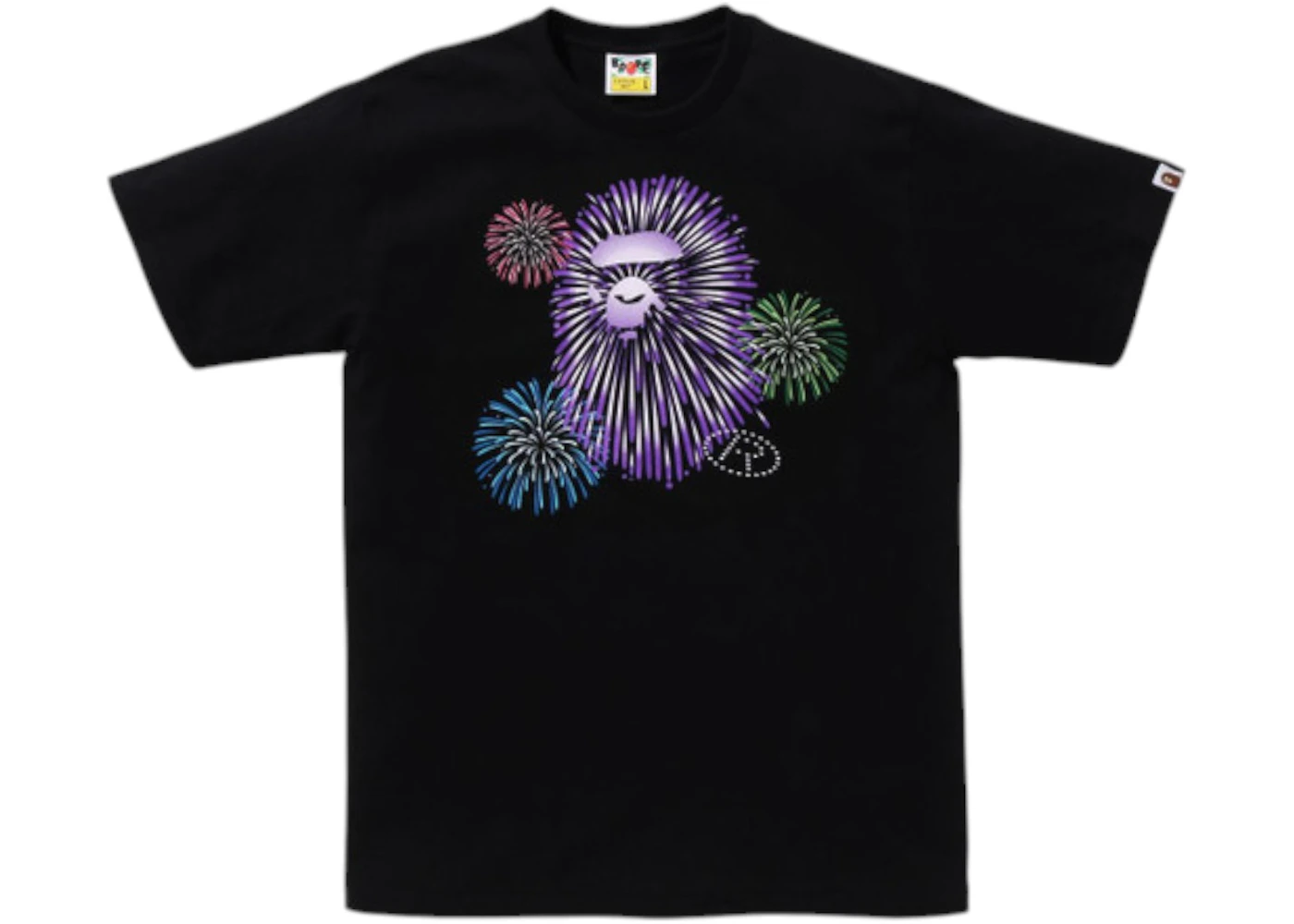 BAPE Ape Head Firework II Tee Black