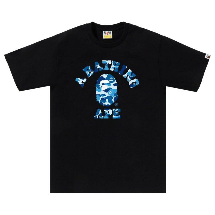 BAPE ABC Camo College Tee 'Black/Blue'
