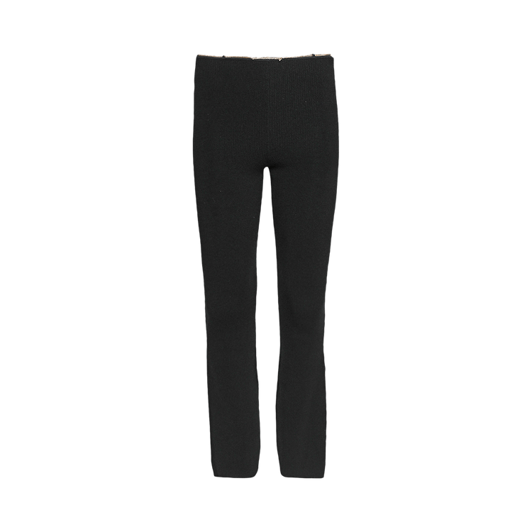 Alexander Wang Boot Leg Pant W/ Logo Waist Chain 'Black'
