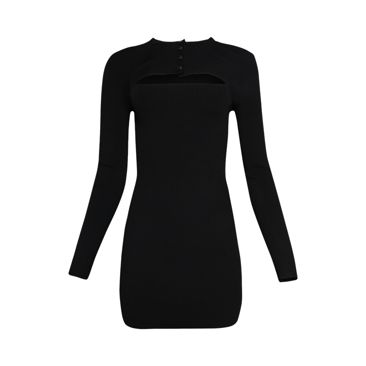 Alexander Wang Cropped Cardigan W/ Cami Mini Dress Twinset 'Black'