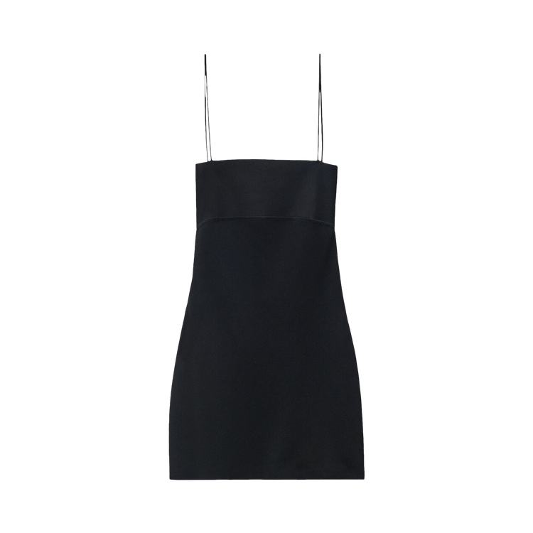Alexander Wang Cami Band Mini Slip Dress W/ Logo Jacquard 'Black'