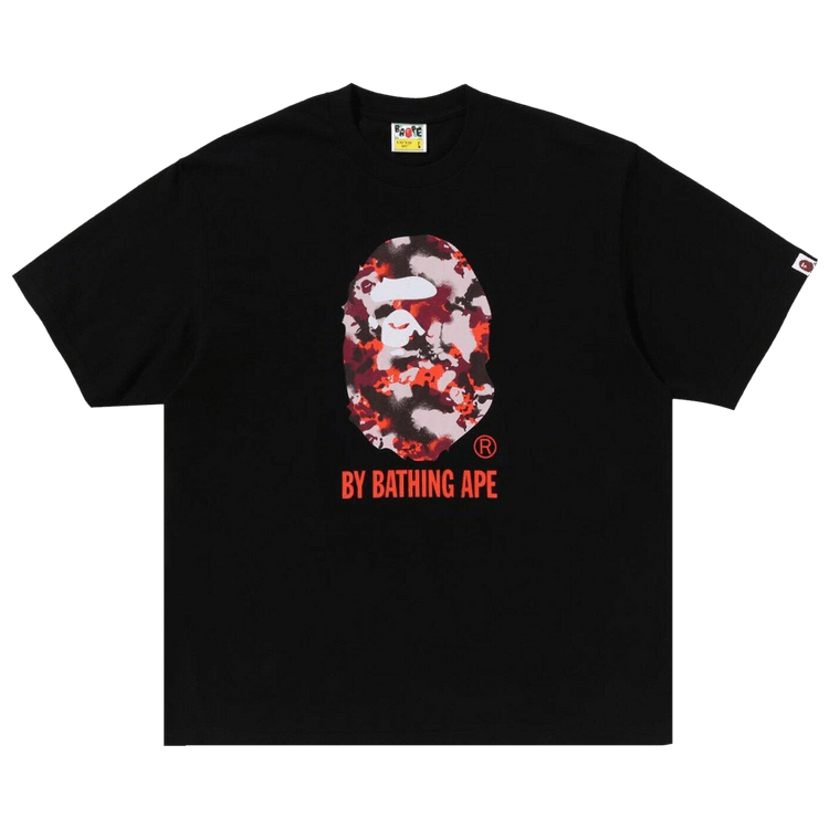 BAPE Map Camo By Bathing Ape Relaxed Fit Tee 'Black'