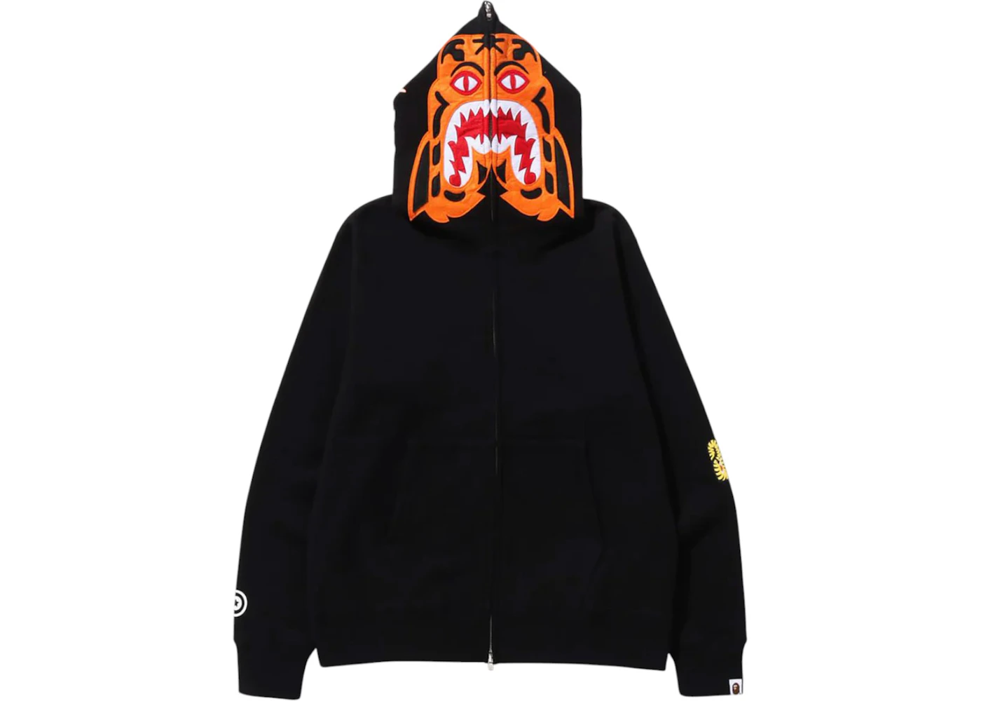 BAPE Tiger Full Zip Hoodie (FW24) Black
