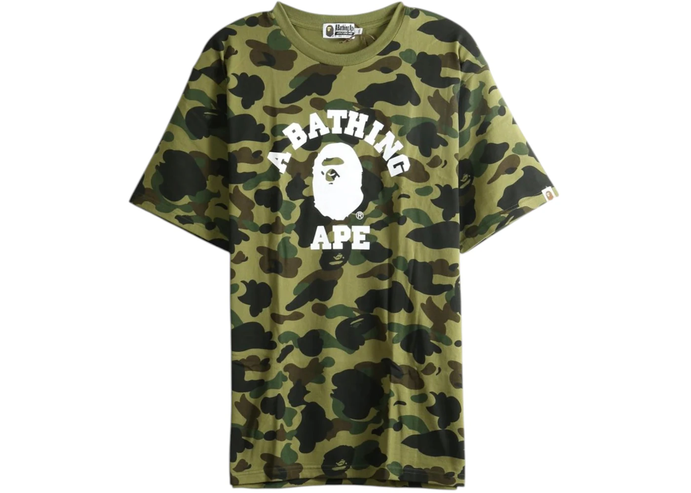 BAPE 1st Camo College Tee (SS26) Green