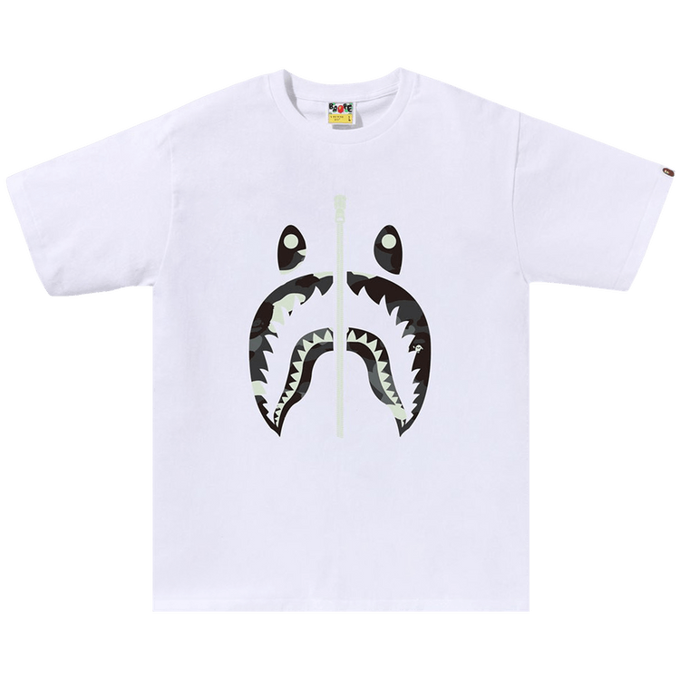BAPE City Camo Shark Tee 'White'