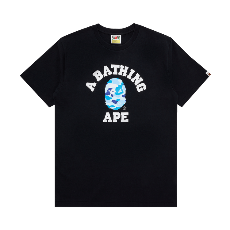 BAPE ABC Camo College Tee 'Black Blue'