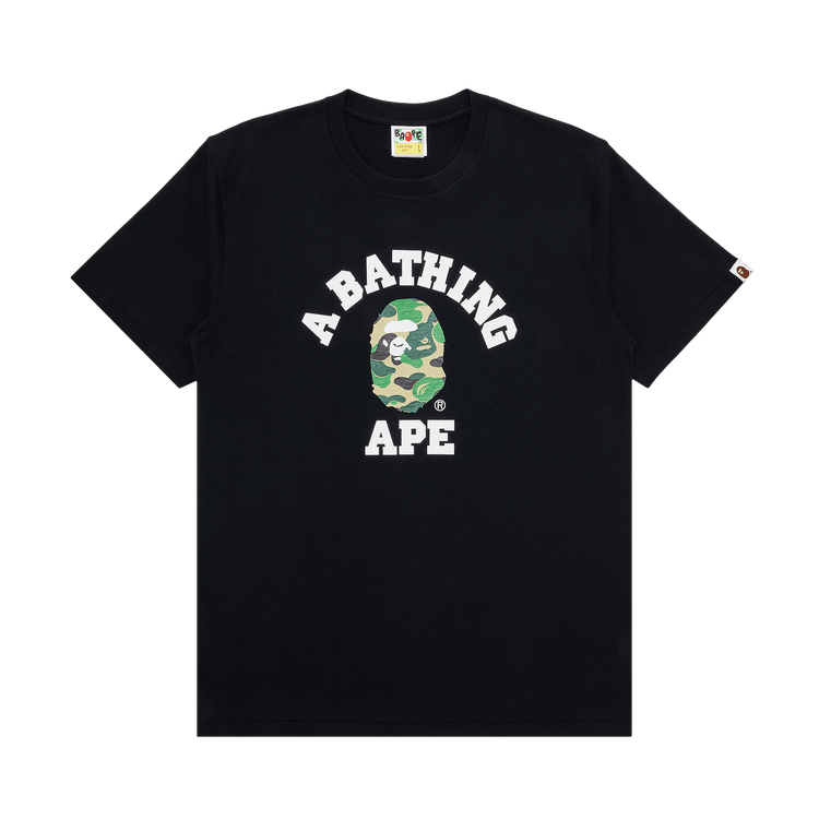 BAPE ABC Camo College Tee 'Black Green'
