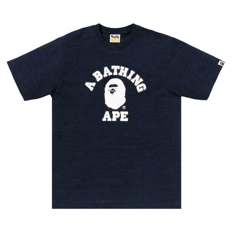 BAPE Stone Eye College Tee 'Blue'