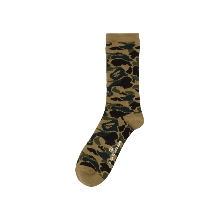 BAPE Abc Camo Jacquard Socks 'Green'