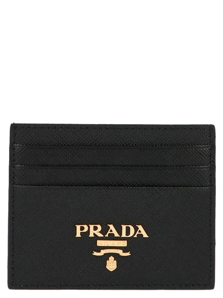 Prada Logo Plaque Cardholder