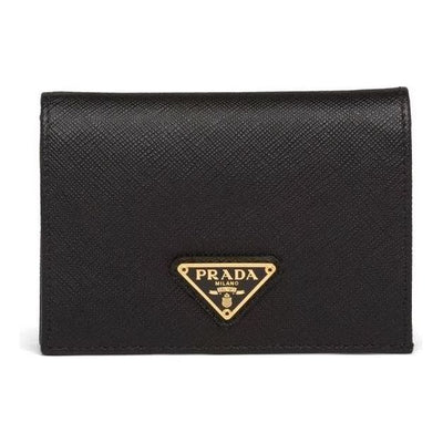 (WMNS) PRADA SS26 Small Saffiano Leather Wallet 'Black'