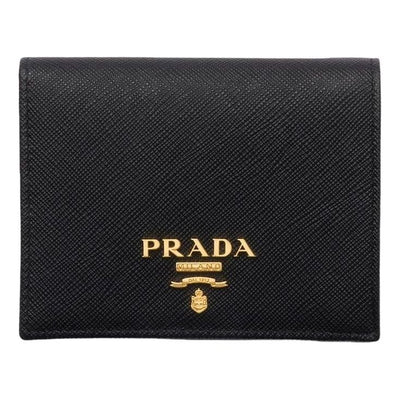 (WMNS) PRADA FW25 Small Saffiano Leather Wallet 'Black'