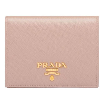 (WMNS) PRADA FW25 Small Saffiano Leather Wallet 'Powder Pink'