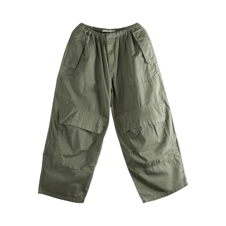 Alexander Wang Articulated Pocket Mid-Rise Cargo Pants 'Washed Army Green'