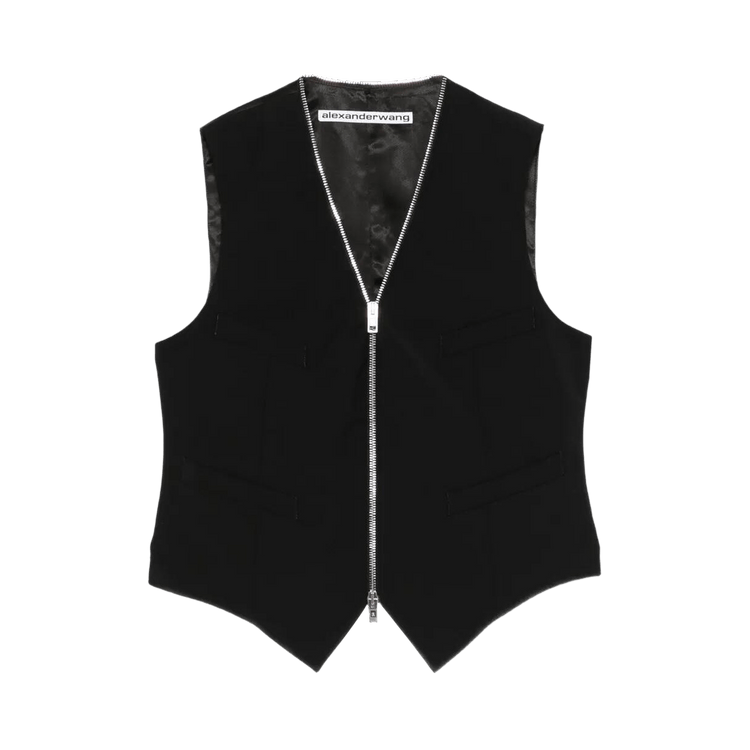 Alexander Wang Zipper Tailored Vest 'Black'