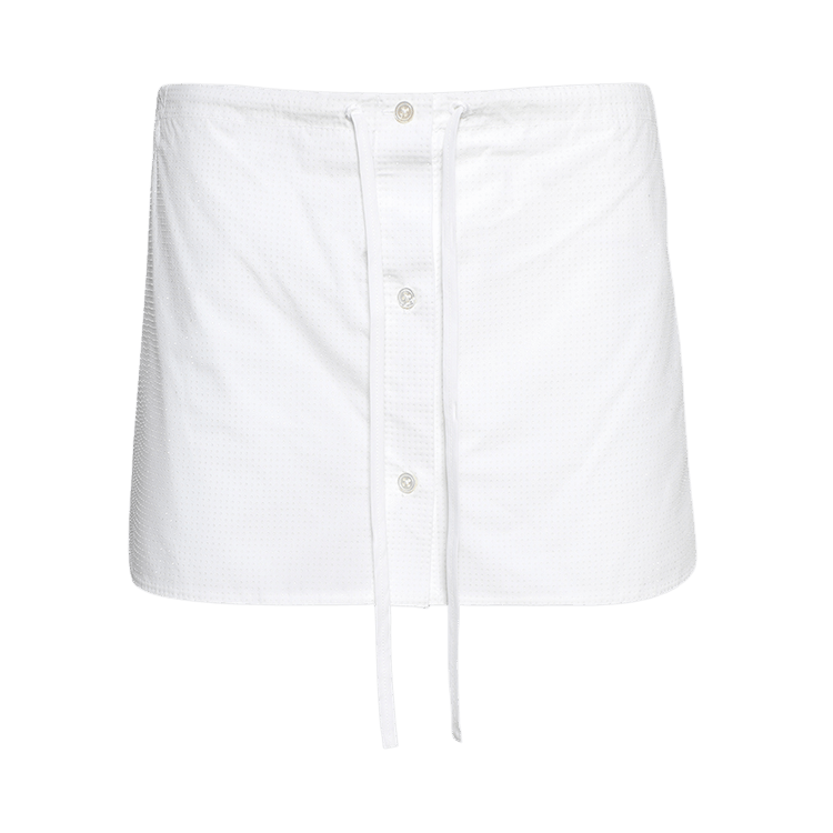 Alexander Wang Hotfix Drawstring Mini Skort 'White'